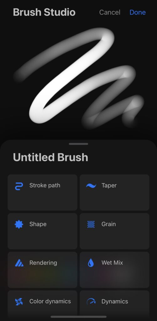 Procreate Pocket: Brush Studio