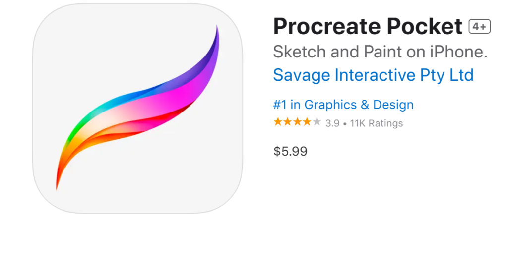 Procreate Pocket: Pricing