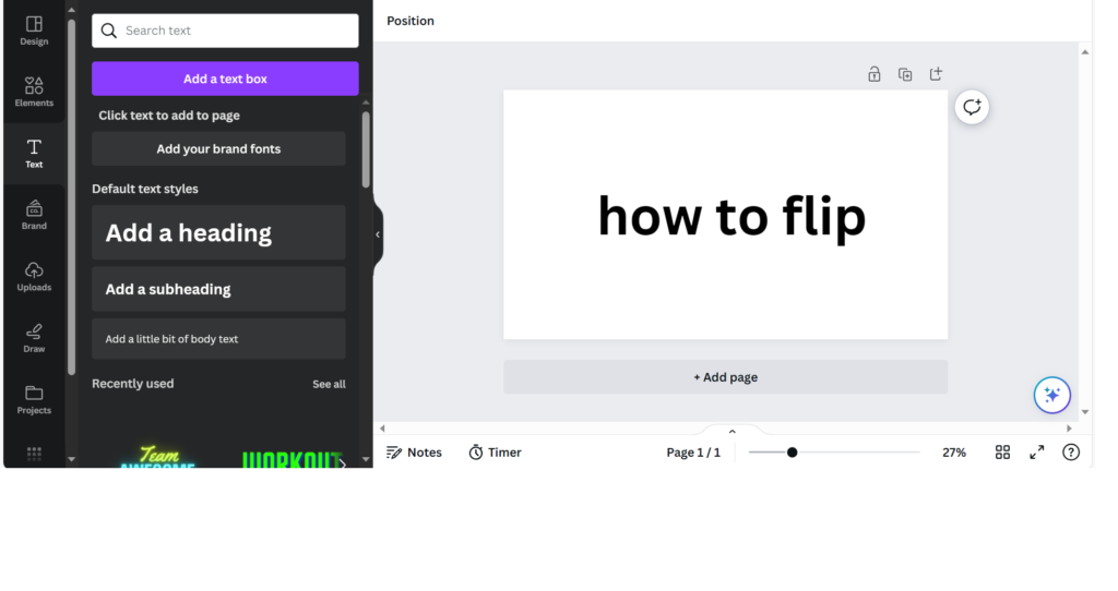How To Flip Text In Canva