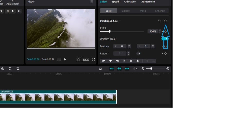 How To Zoom In On Capcut: Keyframe