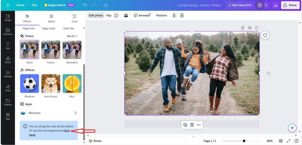 How To Blur The Face In a Photo using Canva