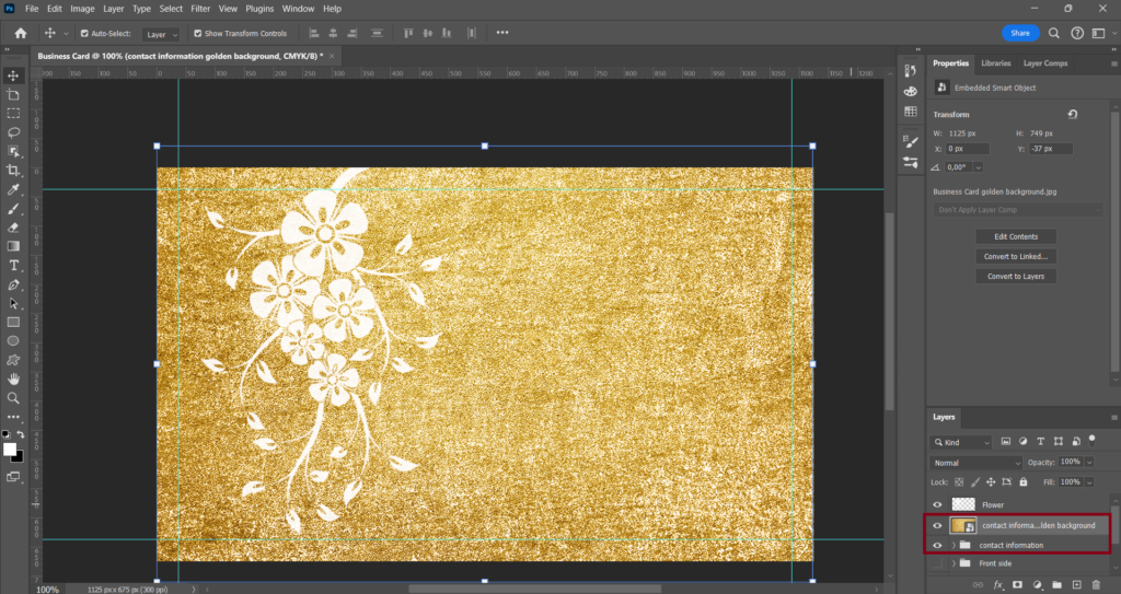 This is What I Did To Create This Luxurious Floral Business Card in Photoshop