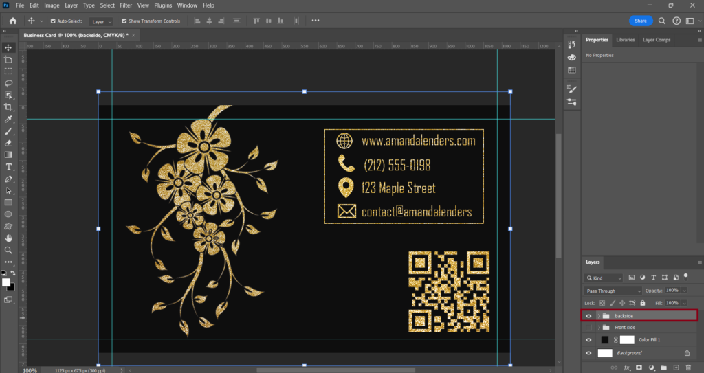 This is What I Did To Create This Luxurious Floral Business Card in Photoshop