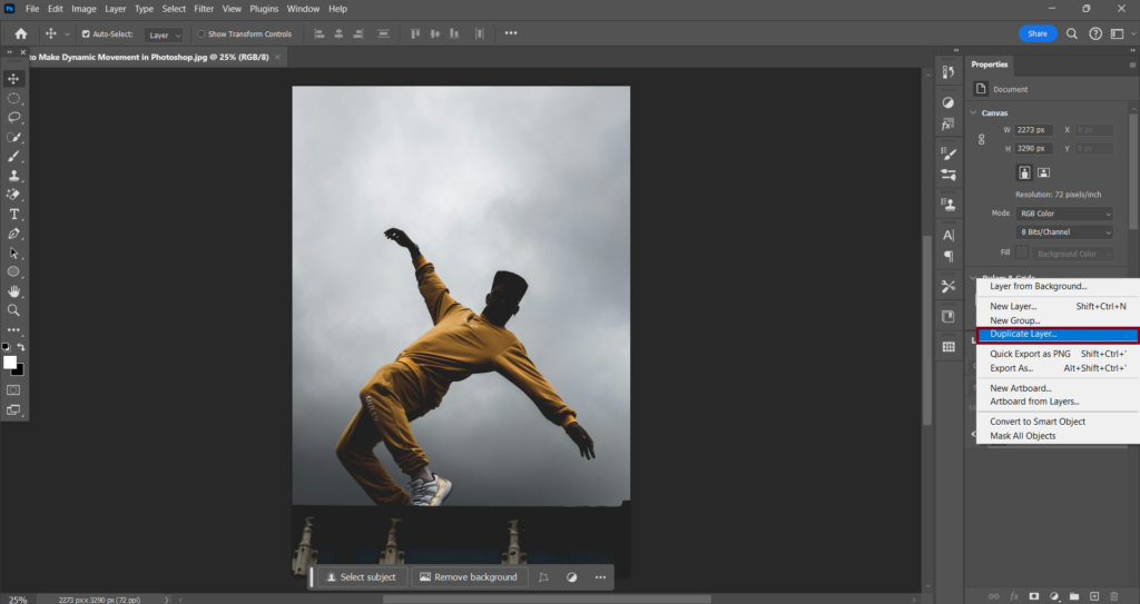 How to Make Dynamic Movement in Photoshop