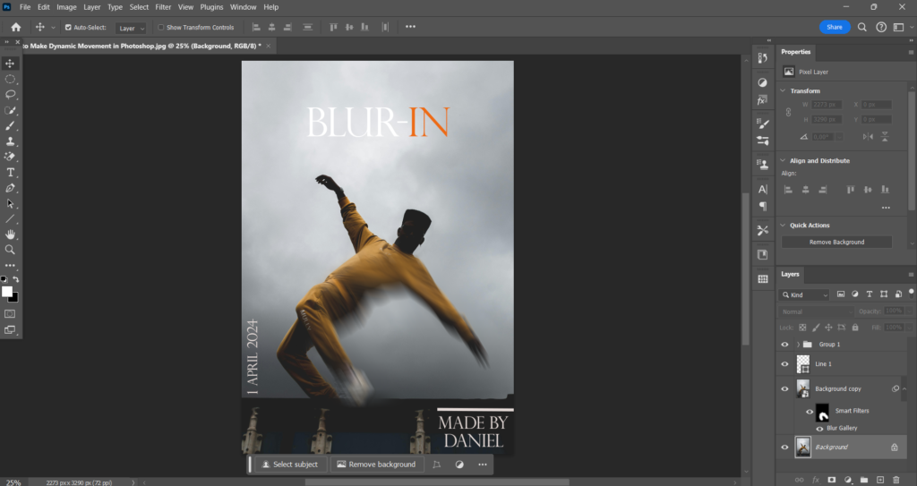 How to Make Dynamic Movement in Photoshop